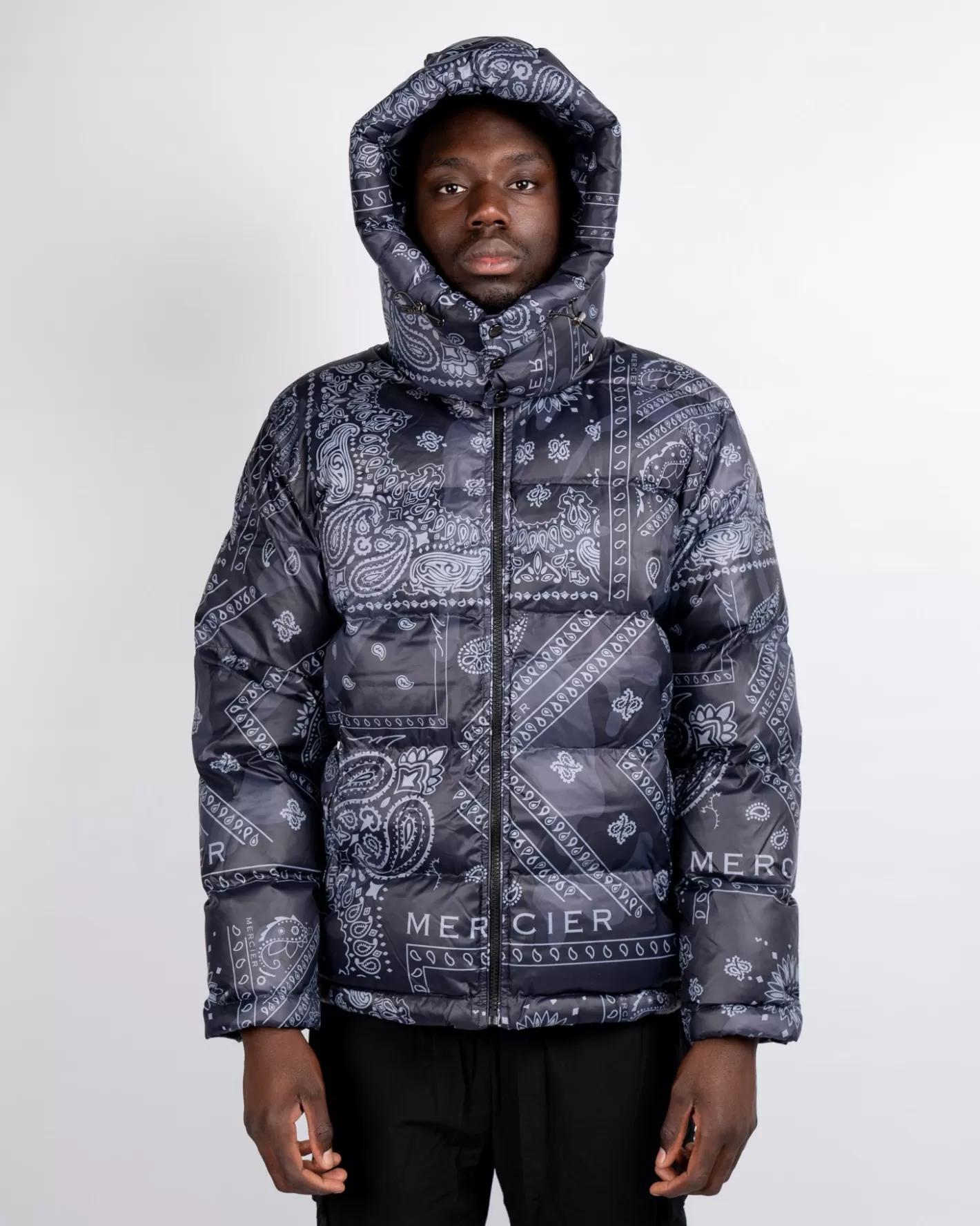 Homme Mercier Vestes<Black Grey Paisley Jacket