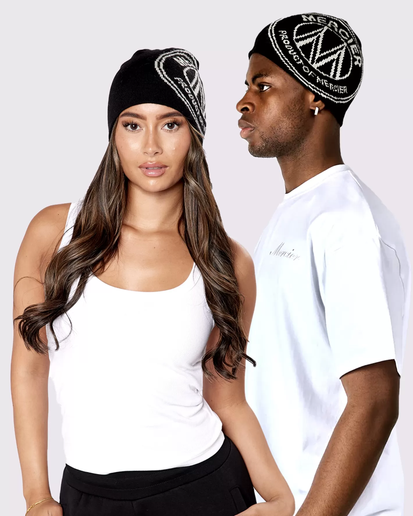 Femme Mercier Accessoires Pour Femmes | Accessoires<Black Logo Beanie