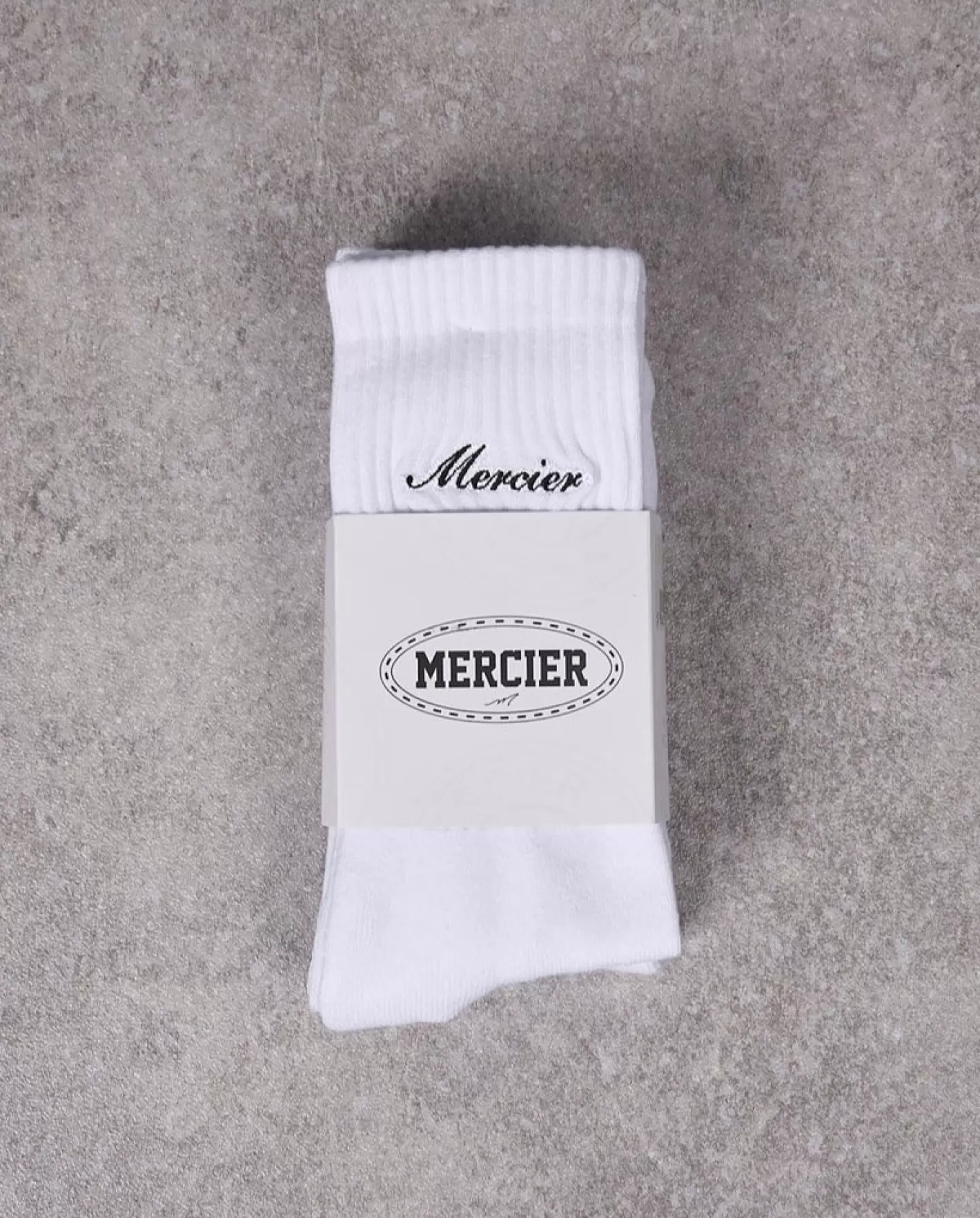 Femme Mercier Accessoires Pour Femmes | Accessoires<Lot de 2 paires de chaussettes blanches Signature