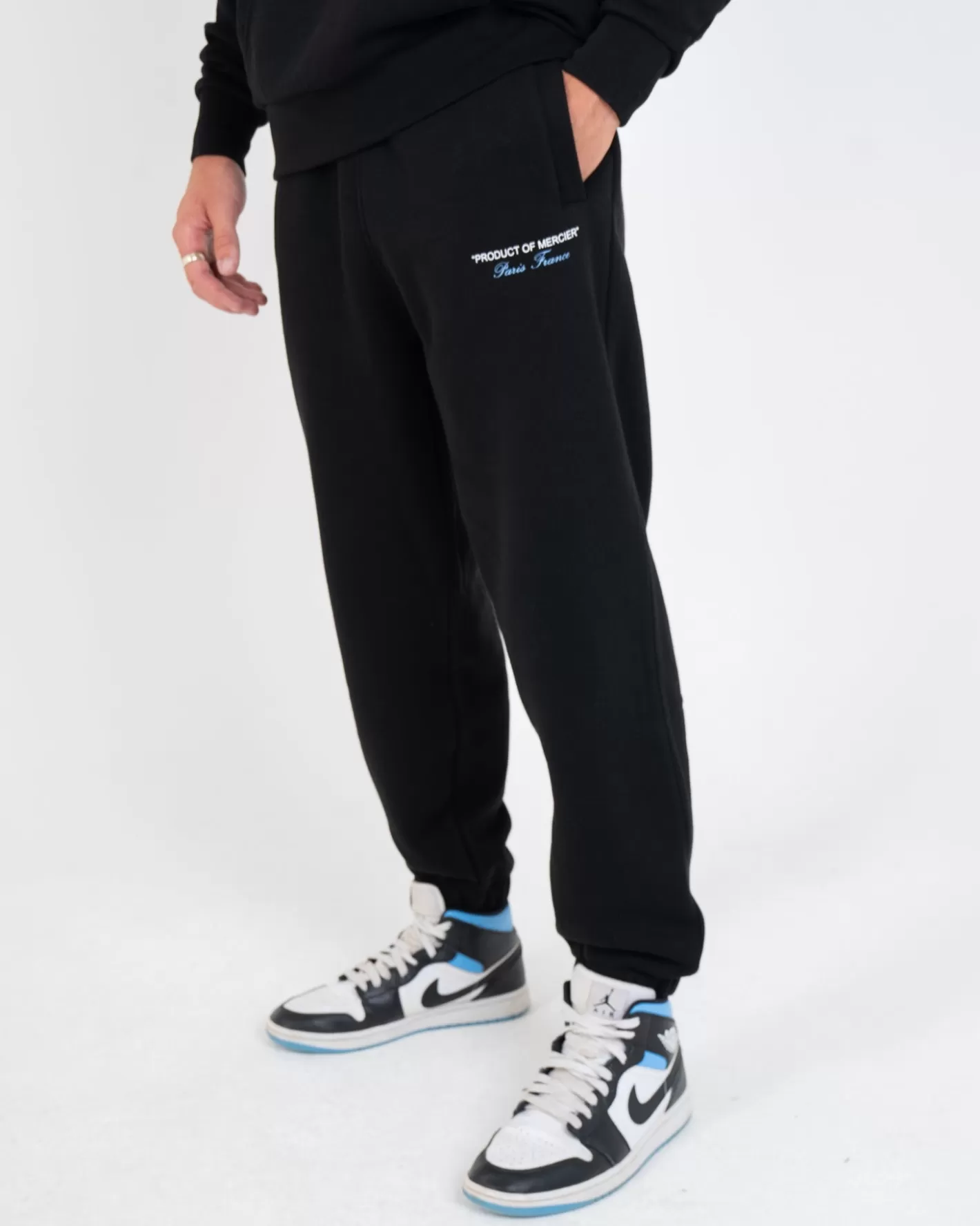 Homme Mercier Joggeurs | Survêtements<Pantalon de jogging noir bleu ciel produit par