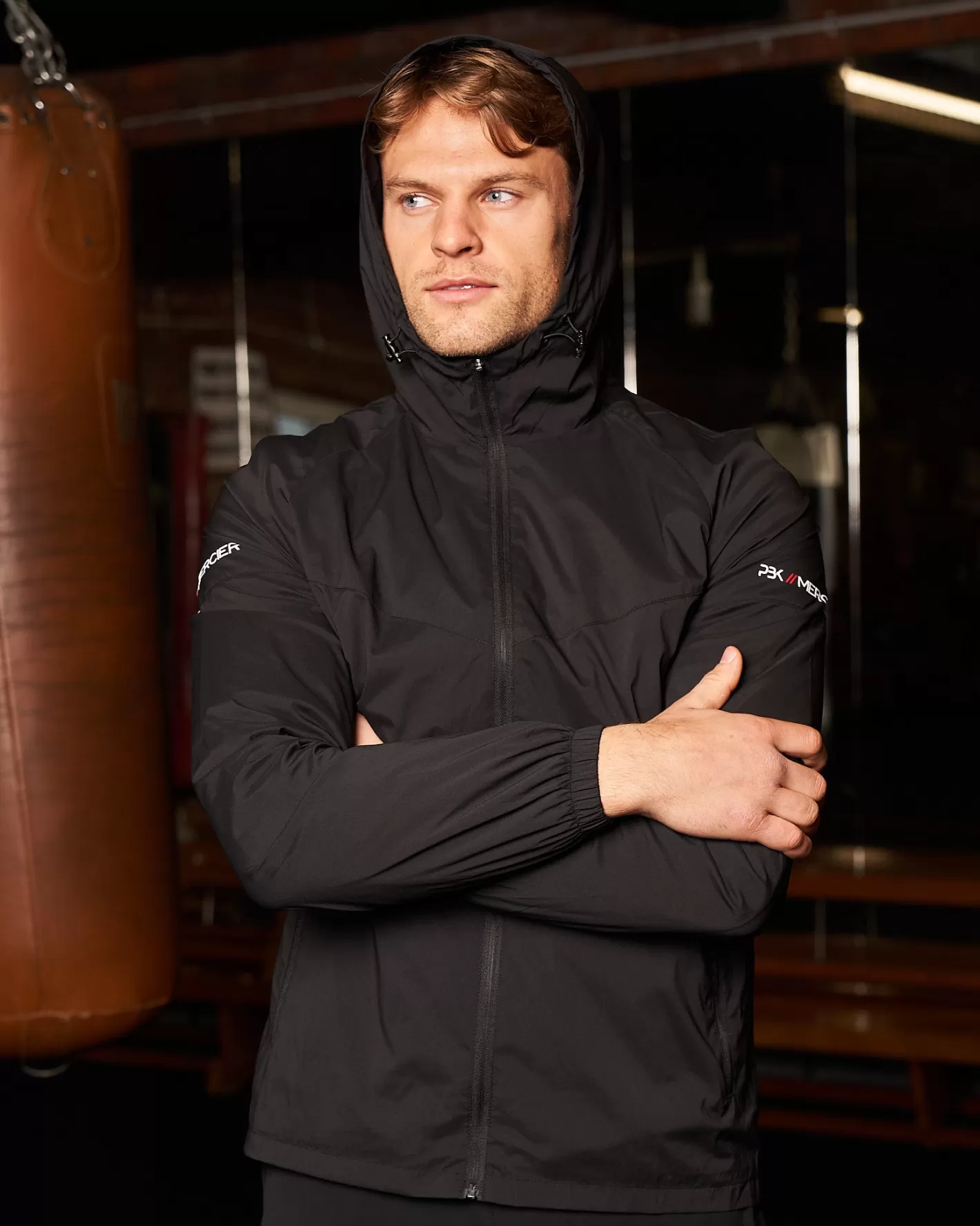 Homme Mercier Pbk//mercier<PBK// Performance Windbreaker Black