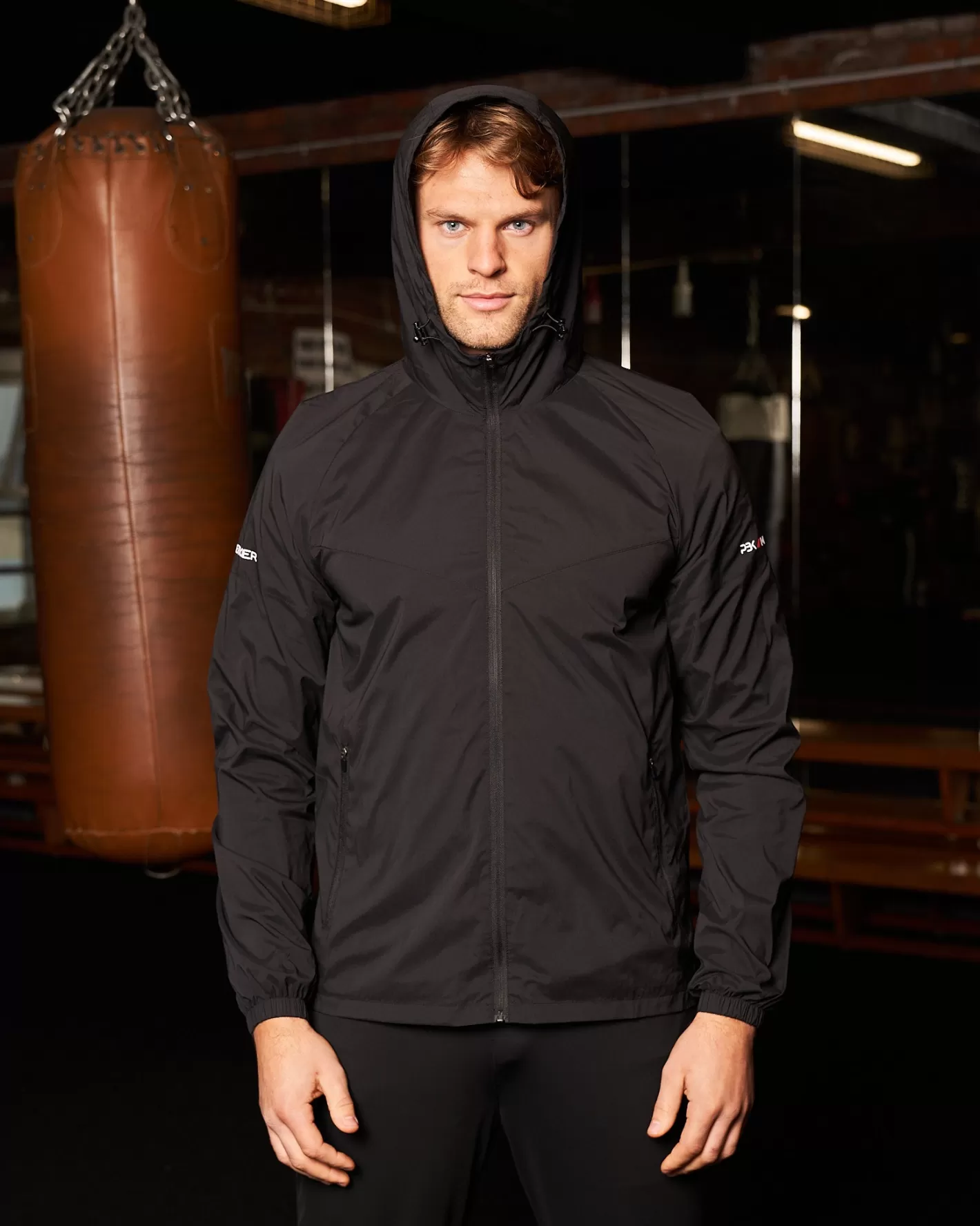 Homme Mercier Pbk//mercier<PBK// Performance Windbreaker Black