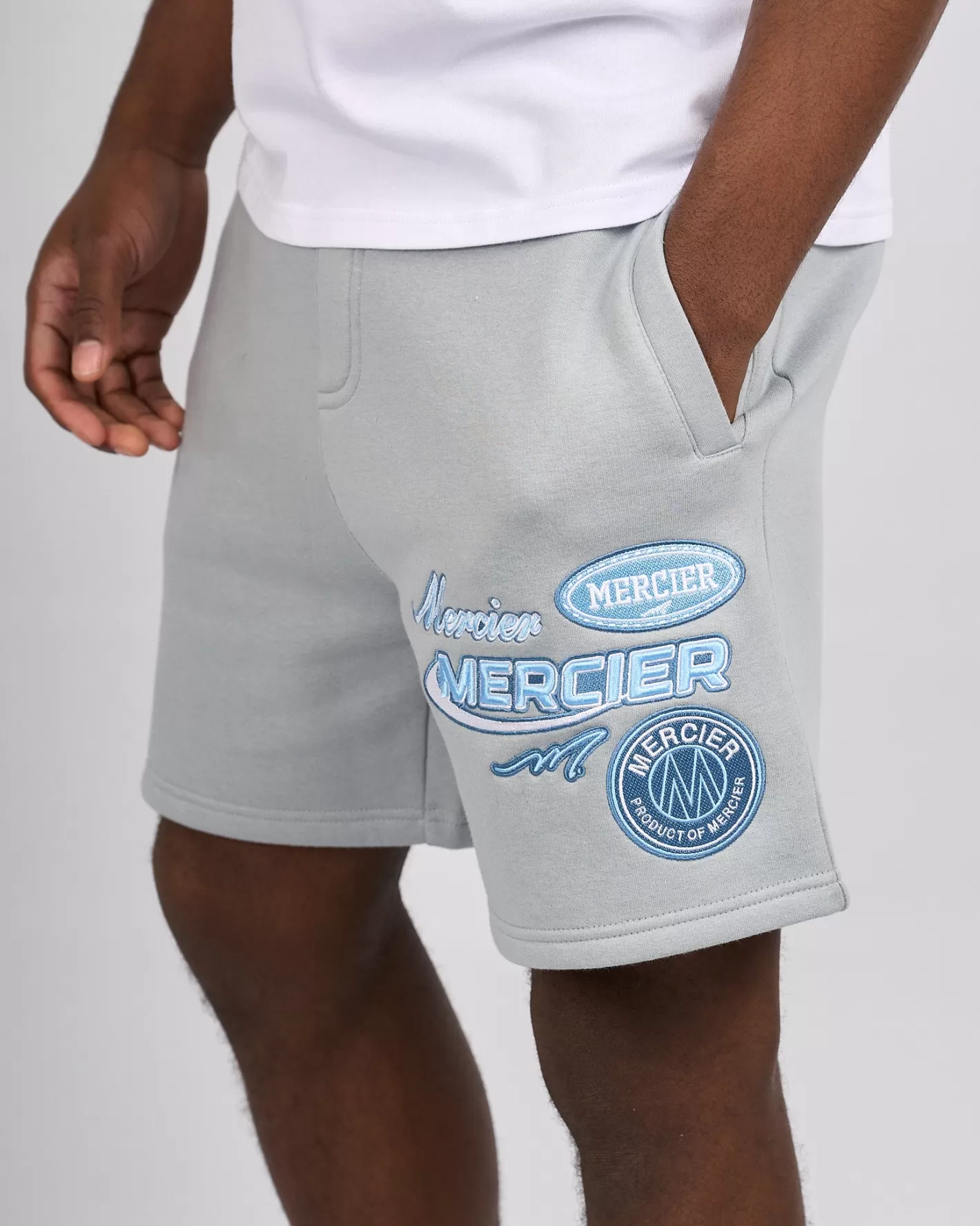 Homme Mercier Ensembles D'été | Short<Short bleu fumée Racer