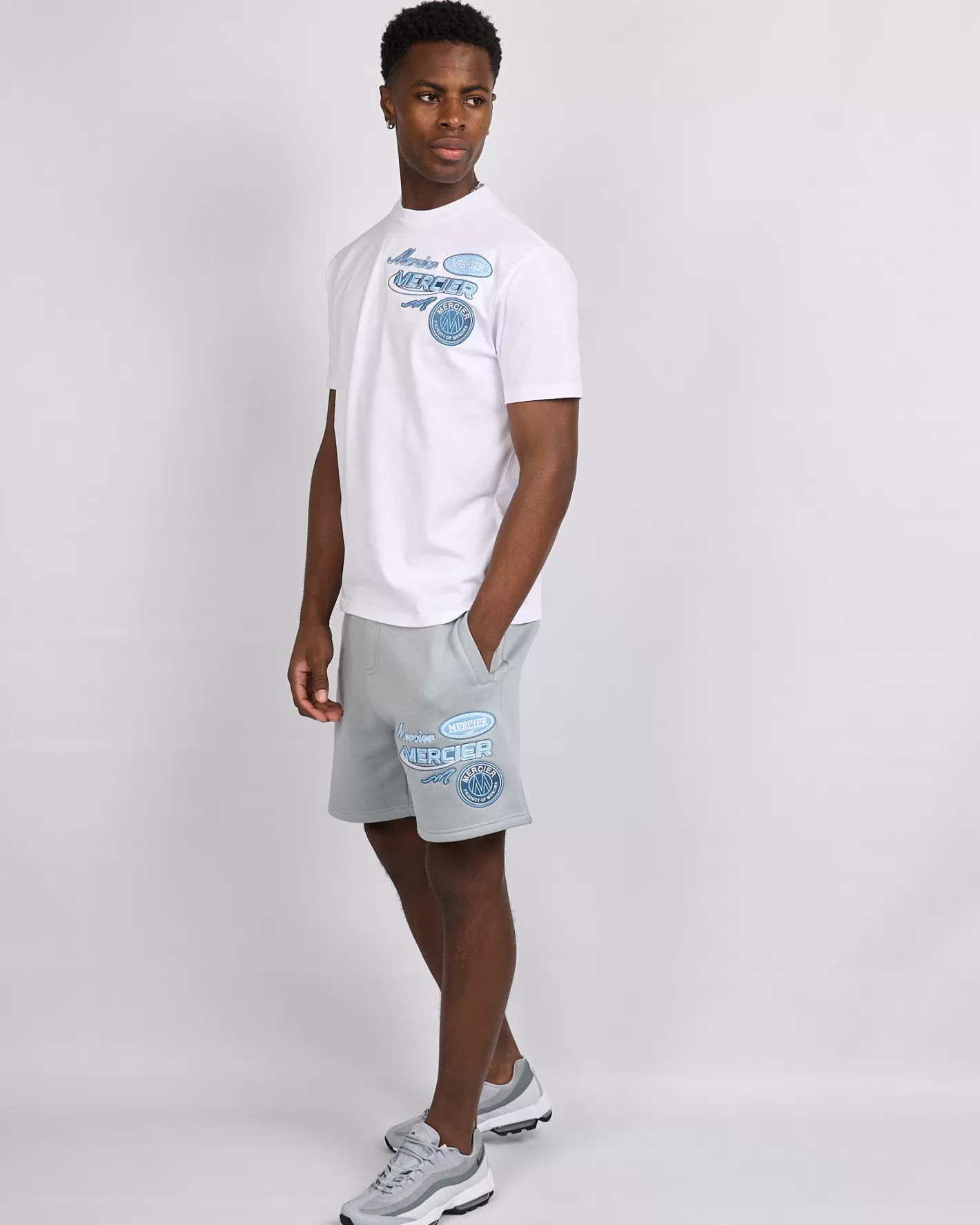 Homme Mercier Ensembles D'été | Short<Short bleu fumée Racer