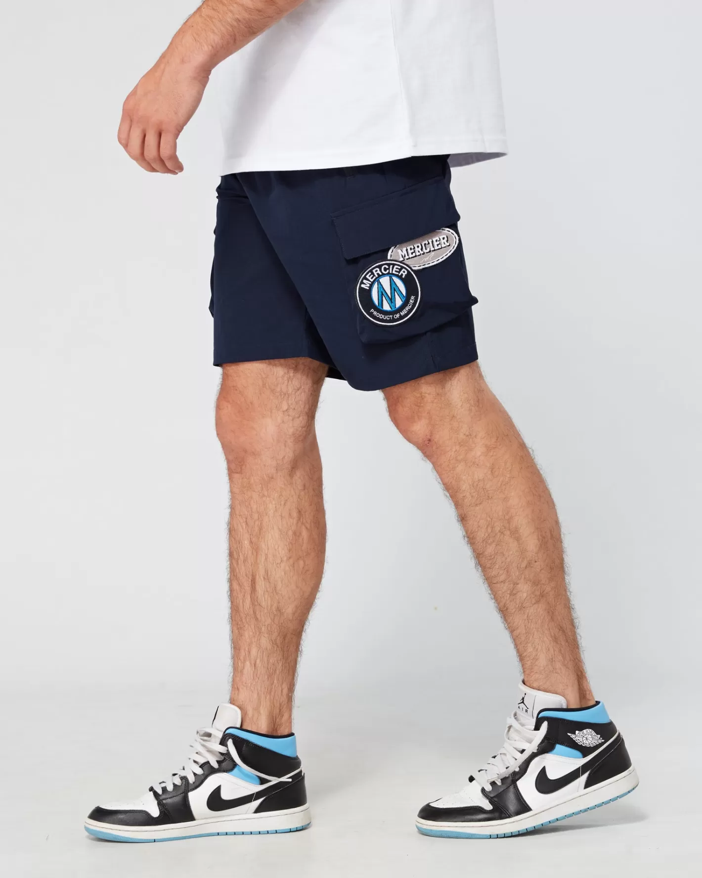 Homme Mercier Ensembles D'été | Short<Short cargo bleu marine AND Badge