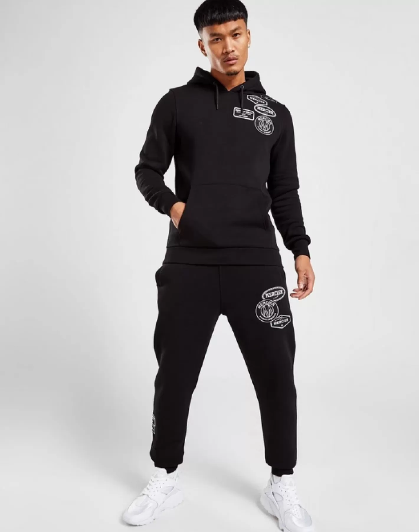 Homme Mercier Hauts De Survêtement/sweats À Capuche | Survêtements<Sweat à capuche noir Mono Badge