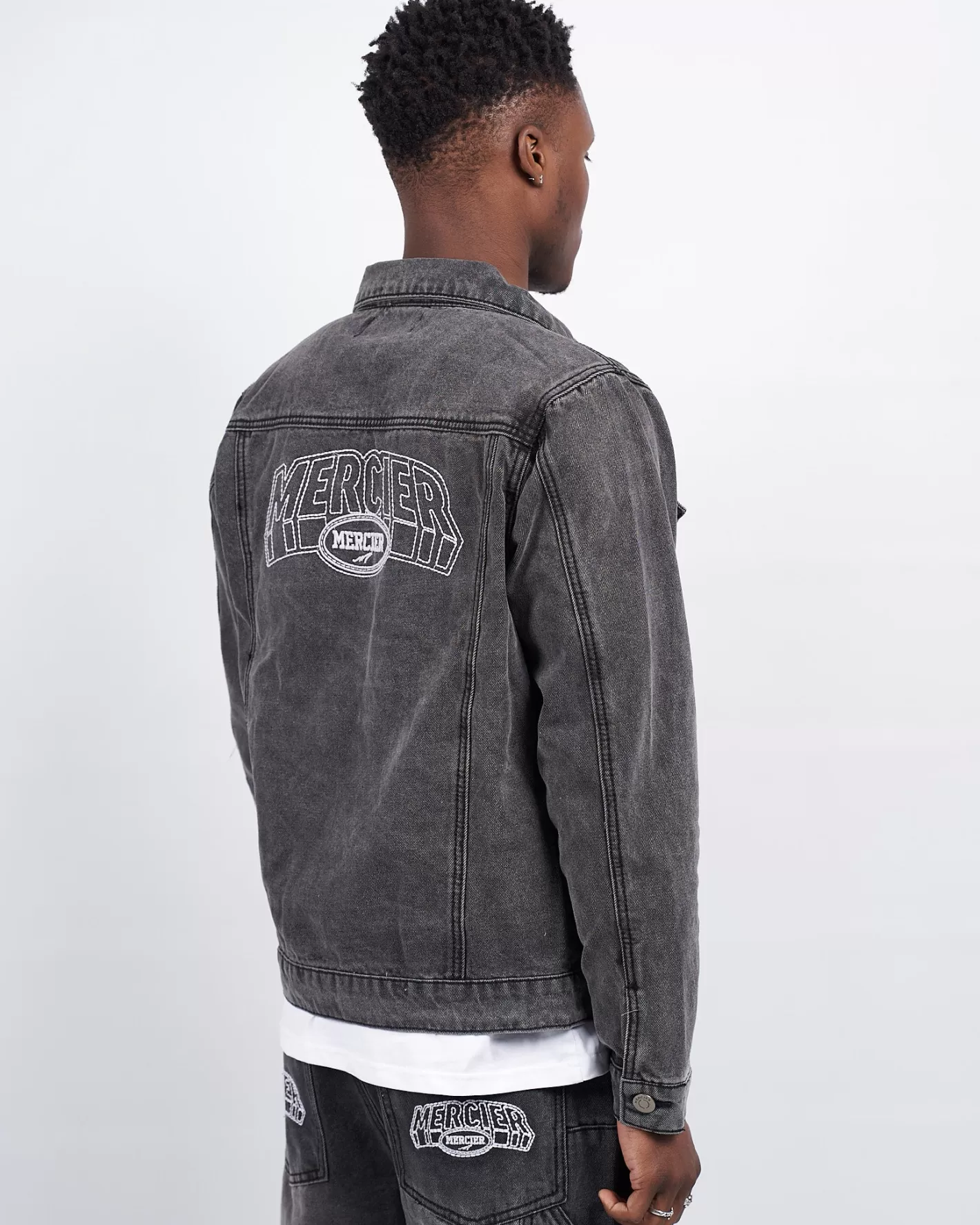 Homme Mercier Jean<Veste en denim anthracite