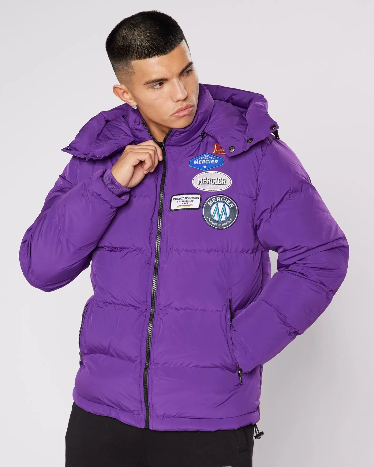 Homme Mercier Vestes<Veste Puffer Purple Haze ET Badge.